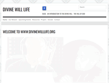 Tablet Screenshot of divinewilllife.org
